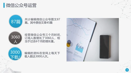 繁华都市岗位述职报告通用PPT模板