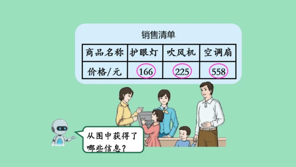 （2023秋新插图）人教版三年级数学上册 4 万以内加减法（二）解决问题 第1课时（课件）(共15张