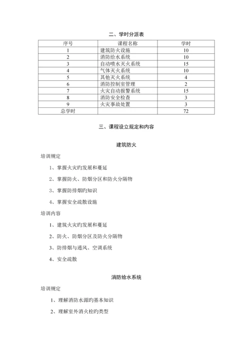 建构筑物消防员培训综合计划五级.docx