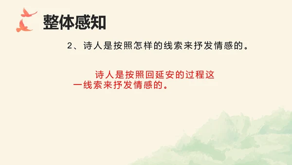 回延安PPT模板