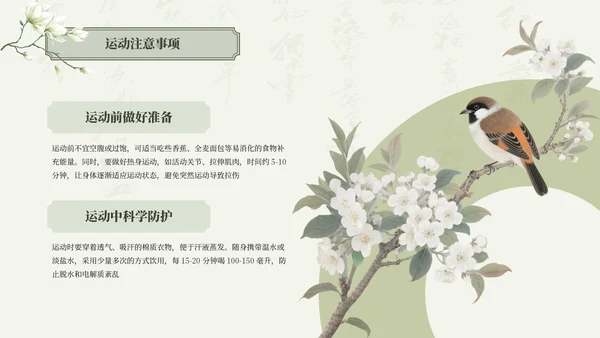 绿色清新中国风三伏天养生中医理疗知识讲座PPT模板