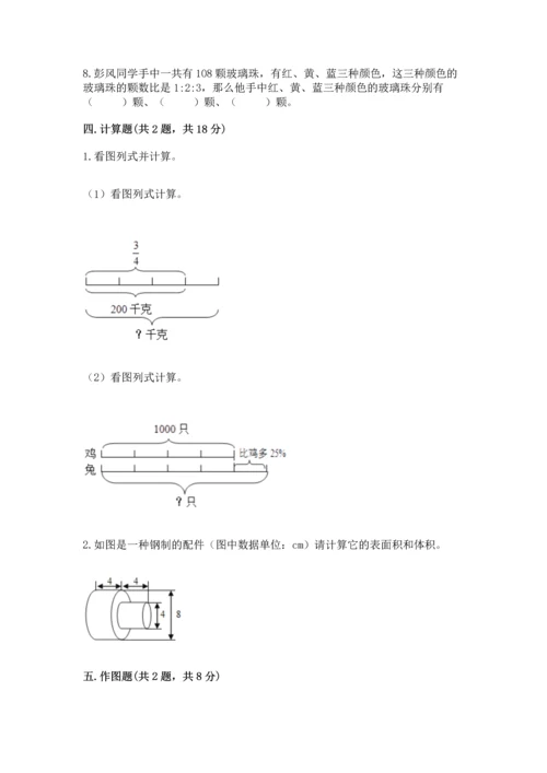 人教版六年级下册数学期末测试卷含答案【轻巧夺冠】.docx