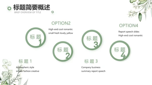 绿色清新美容护肤皮肤管理动态PPT