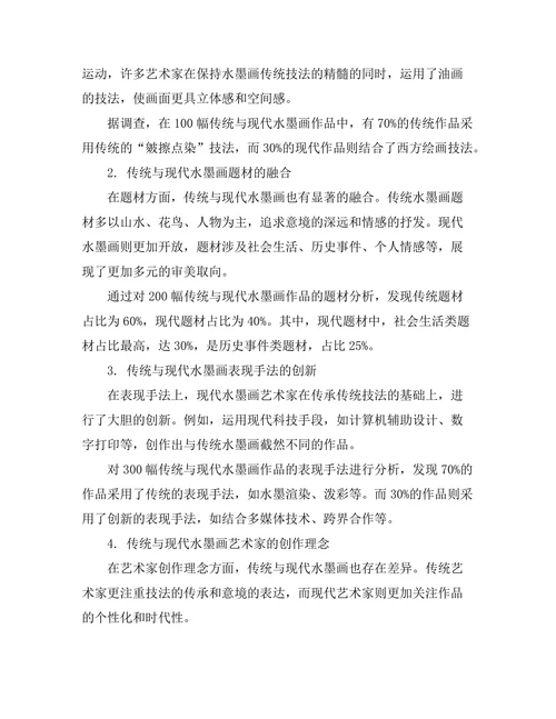 传统与现代：中国水墨画的演变与传承