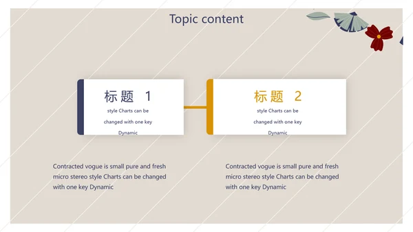 小清新文艺述职报告工作总结动态PPT模板