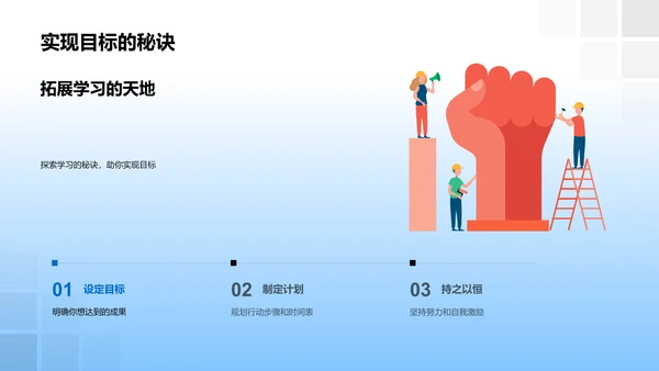 学期学习计划报告PPT模板