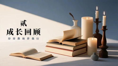 简约金色实景风谢师宴PPT模板