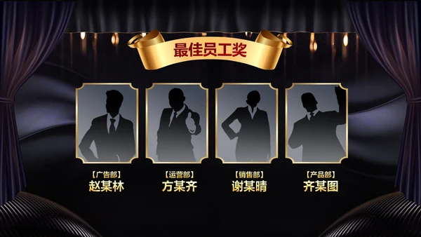 2020鼠年颁奖典礼年会年终总结PPT