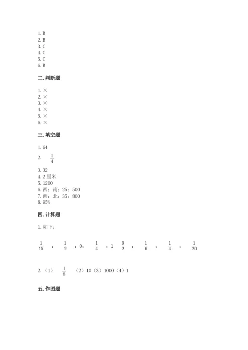 小学数学六年级上册期末测试卷附参考答案（预热题）.docx
