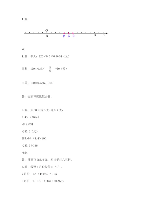 人教版六年级数学下学期期末测试题附答案【预热题】.docx