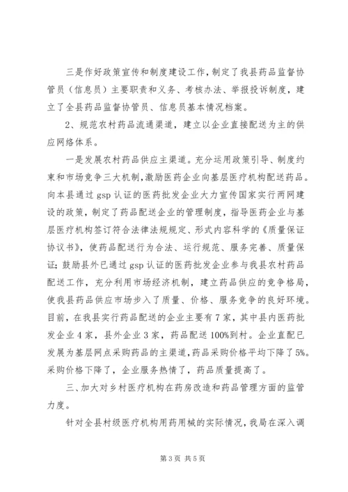 农村药品两网建设典型做法.docx