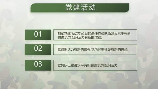 迷彩风格青春梦强军梦八一部队军事PPT
