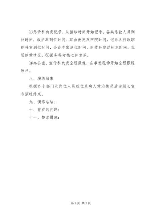 重大突发事件医疗卫生救援应急演练方案 (4).docx