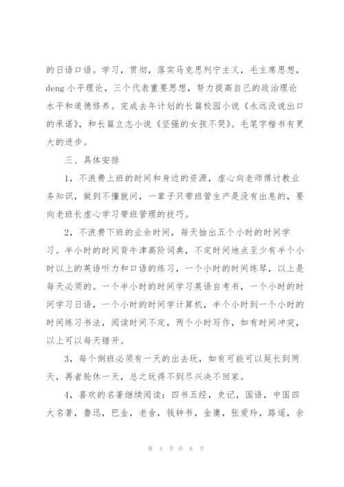 新员工个人工作计划报告范文.docx