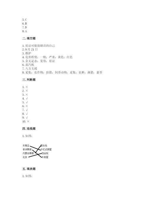 人教部编版六年级下册道德与法治期末测试卷【a卷】.docx