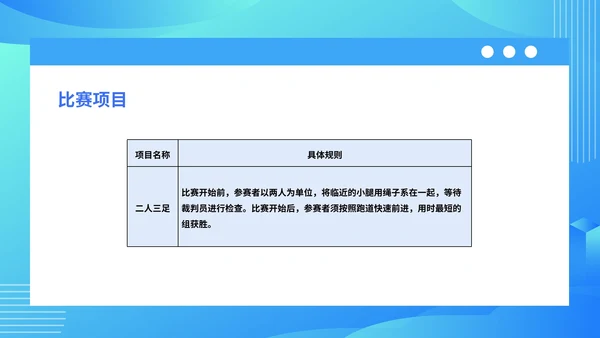蓝色科技风公司运动会活动策划PPT模板
