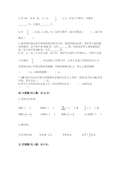 冀教版六年级下册期末真题卷含答案（能力提升）.docx