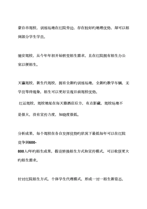 工作综合计划之驾校招生综合计划书范文.docx