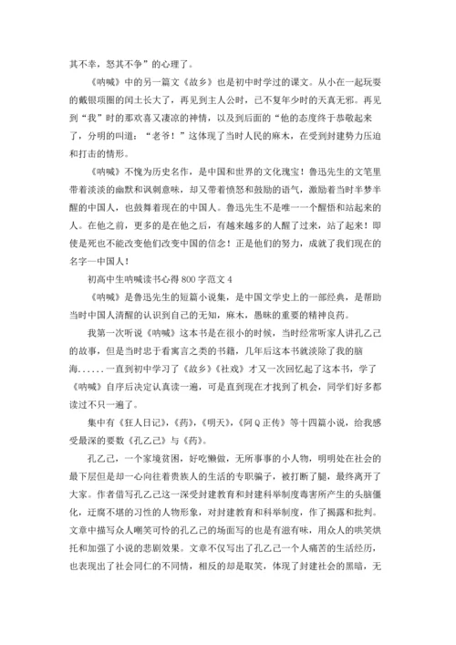 初高中生呐喊读书心得800字范文.docx