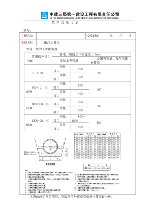 雨污水管道施工技术交底.docx