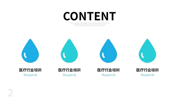 深蓝色简约风医疗行业红十字医学护理卫生培训课件PPT