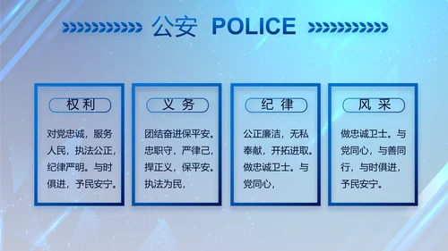 大气公安年终工作总结新年计划PPT