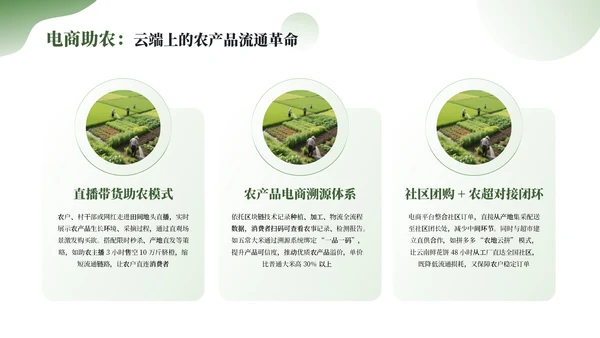 绿色简约农业发展新农业新动能通用PPT模板