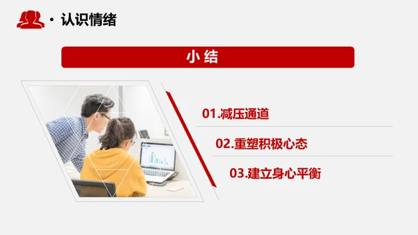 心态决定成败情绪管理通用PPT模板