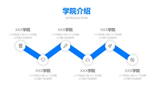 蓝色商务风汇报总结展示办公室通用PPT模板