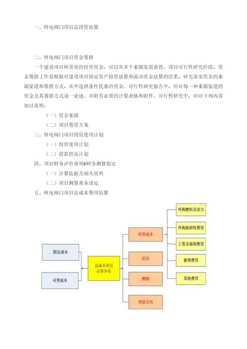 核电阀门项目可行性研究报告模板.docx