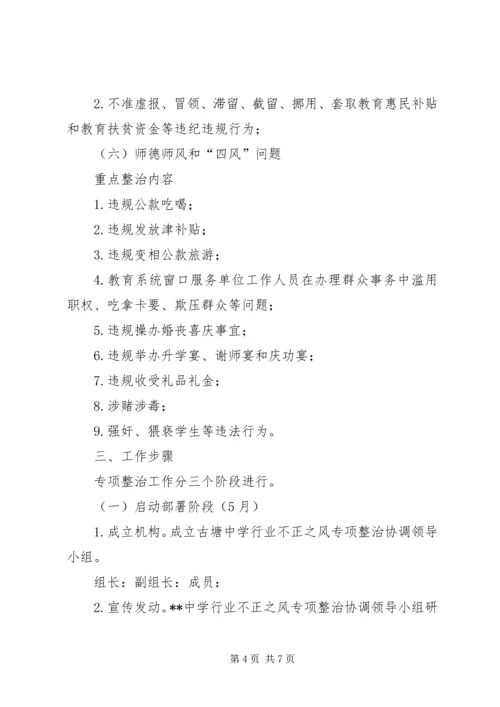 治理教育不正之风方案_1 (2).docx