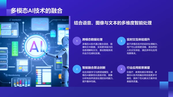 紫色科技风通用行业AI发布会PPT模板
