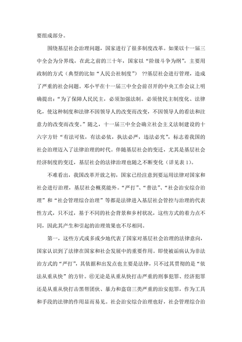 基于派出所法律实施的基层社会治理法治化