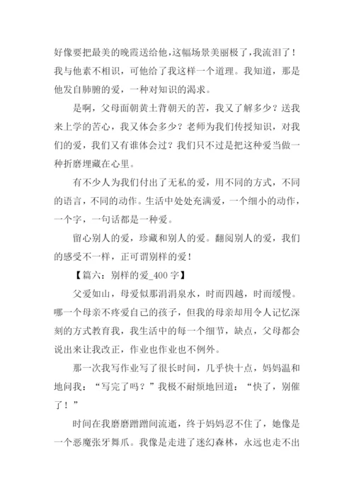 别样的爱作文.docx