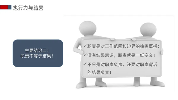 白蓝红色立体简约商务风以结果为导向的执行力ppt课件