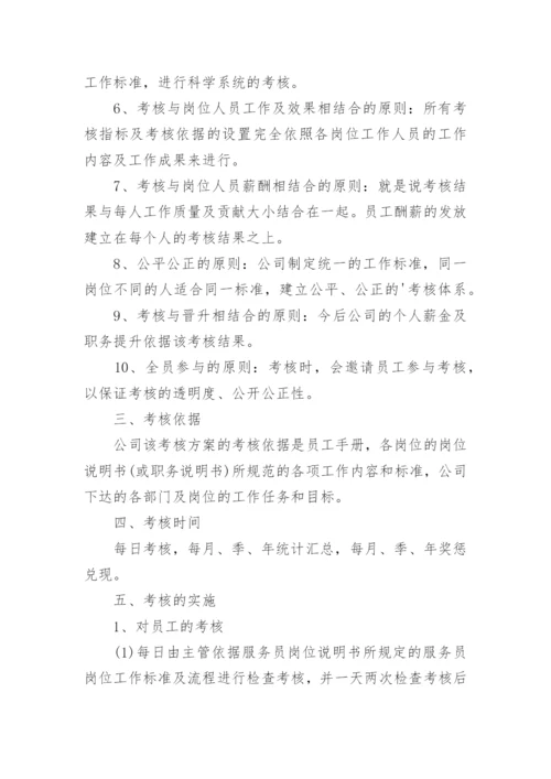 酒店管理人员绩效考核方案.docx