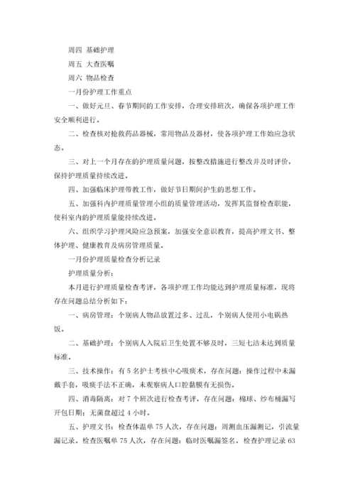 实用的护士工作计划合集八篇.docx