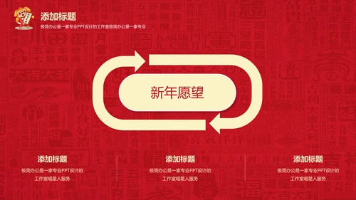 迎新春喜庆节日新年快乐通用PPT模版