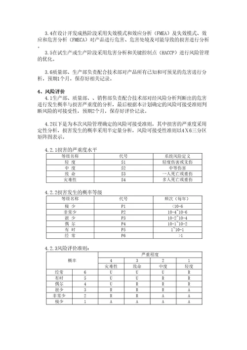 风险管理计划