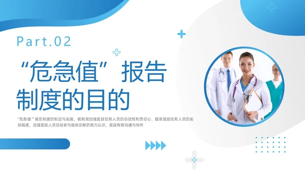 蓝色实拍危急值报告制度及管理培训医护ppt管理制度