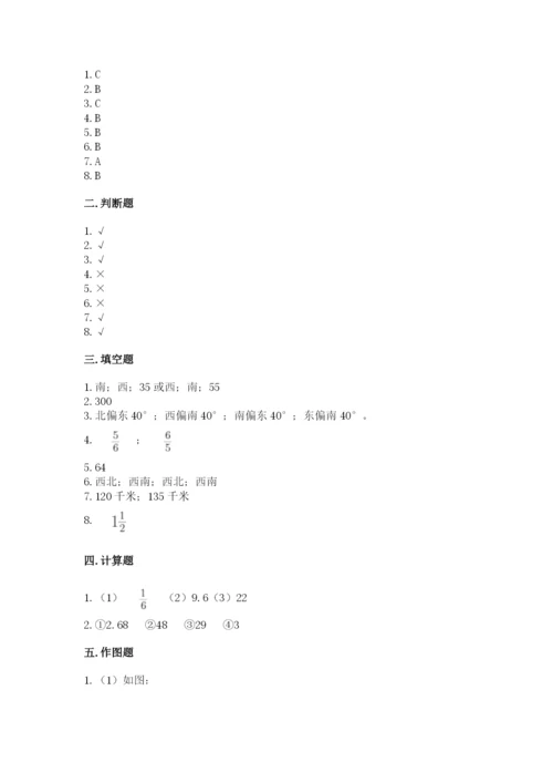 人教版六年级上册数学期中测试卷【突破训练】.docx