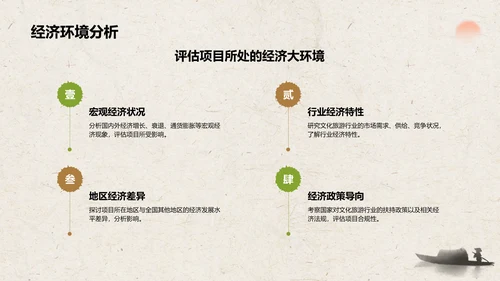 绿色复古风文化旅游商业计划书PPT模板