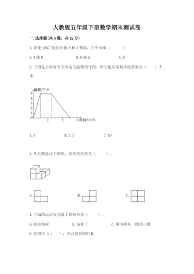 人教版五年级下册数学期末测试卷【必考】.docx