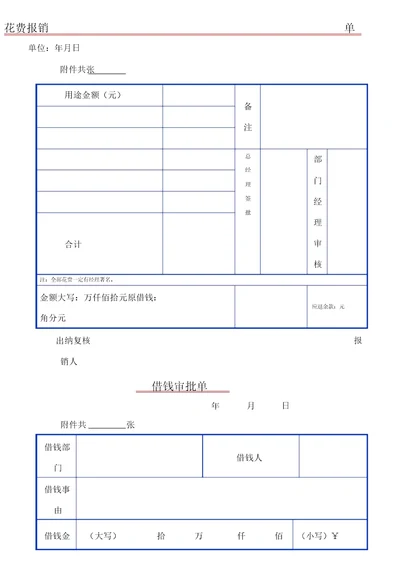 费用报销单电子版适用小规模,一般纳税人