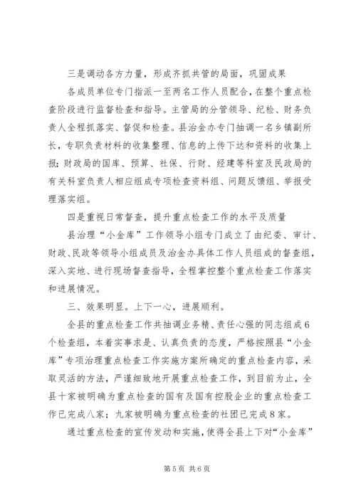 县小金库治理情况汇报材料.docx