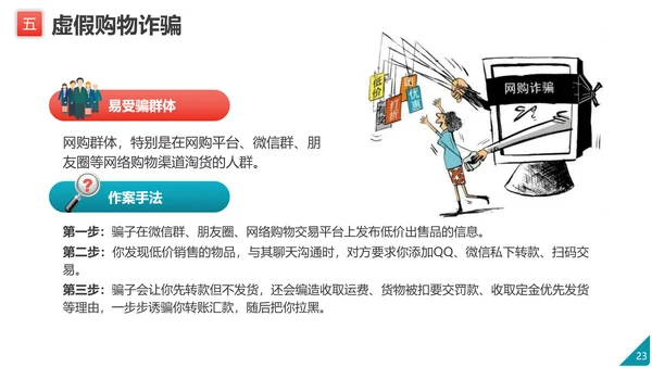 防范电信网络诈骗PPT模板