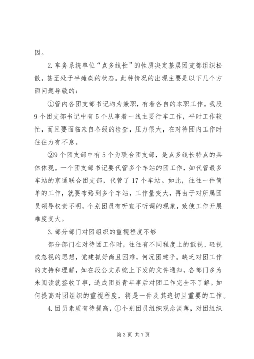 团委调研汇报材料 (2).docx