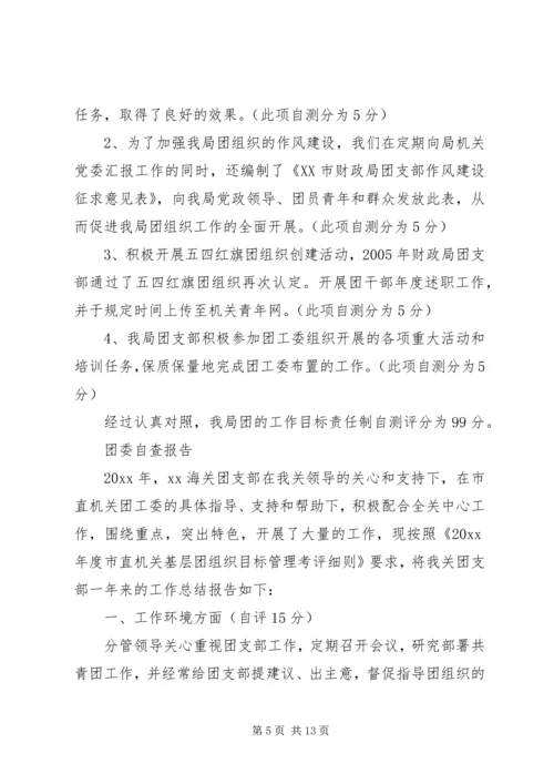 团委自查报告范文精选4篇.docx