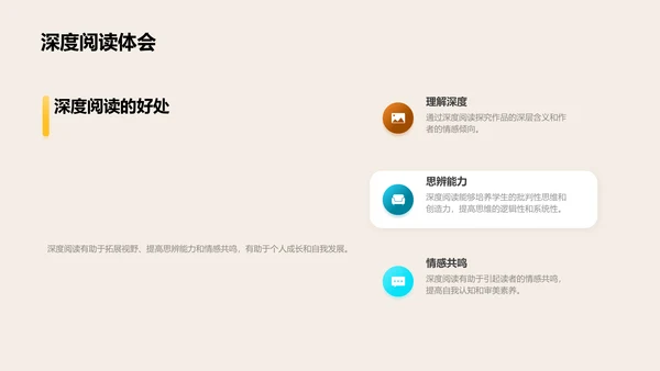 文学作品深度解析PPT模板