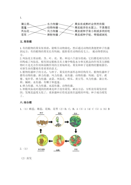 科学四年级下册第一单元《植物的生长变化》测试卷（夺冠）.docx
